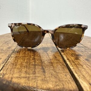 Ray-Ban Elliot RB2197 Polarized Square Sunglasses Havana Brown Grey Frame